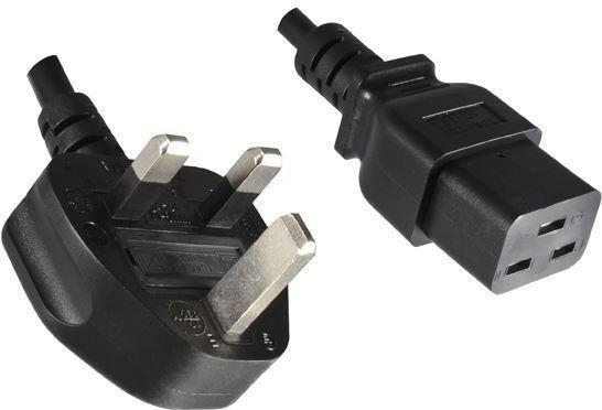 Microconnect PE090618 Stromkabel Schwarz 1,8 m Netzstecker Typ G C19-Koppler (PE090618) von MicroConnect