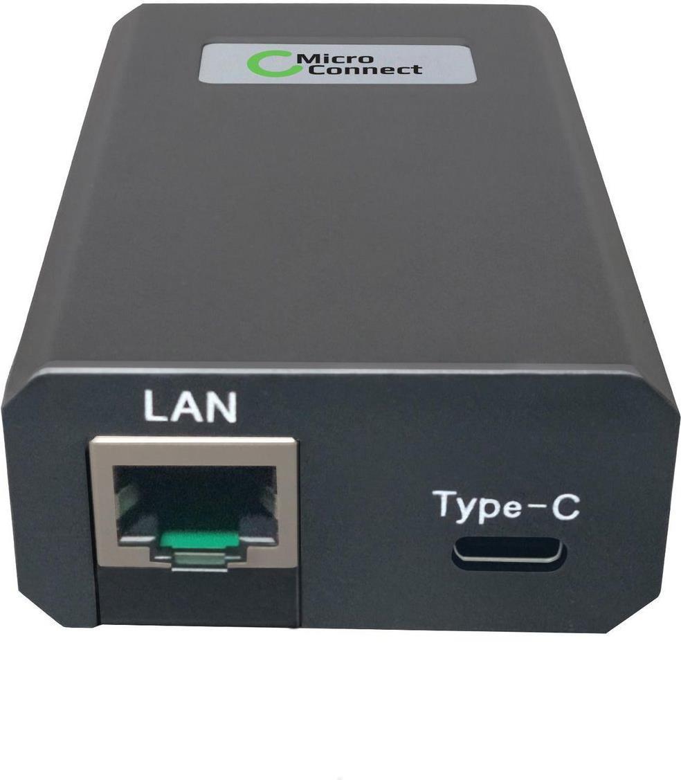 Microconnect POEINJ-25W-USBC - Gigabit Ethernet - 1000 Mbit/s - IEEE 802.3,IEEE 802.3ab,IEEE 802.3u - Cat5,Cat5e,Cat6,Cat6a - 100 m - Schwarz (POEINJ-25W-USBC) von MicroConnect