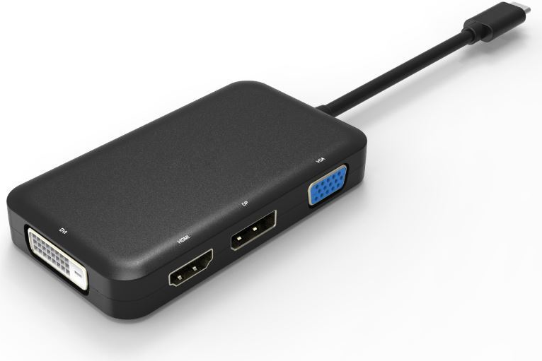 Microconnect USB3.1CCOM10 USB C DVI-D - VGA - HDMI - DisplayPort Schwarz Kabelschnittstellen-/adapter (USB3.1CCOM10) von MicroConnect