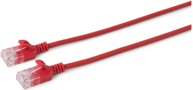 Microconnect W125628038 Netzwerkkabel 10 m Cat6a U/UTP (UTP) Rot (V-UTP6A10R-SLIM) von MicroConnect