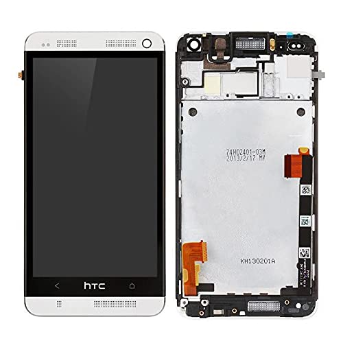 MicroSpareparts Mobile HTC One LCD Screen and Digitizer with Front Frame, MSPP71684 (Digitizer with Front Frame Assembly White) von MicroSpareparts Mobile
