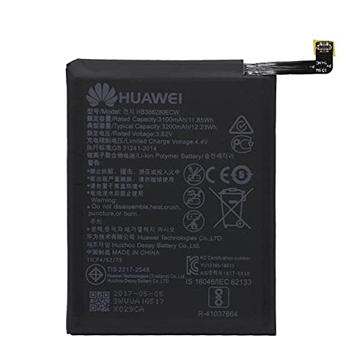 MicroSpareparts Mobile Huawei P10/Honor 9 HB386280ECW Battery 3.82V-12.23Wh 3200mAh, MOBX-HU-P10-07 (Battery 3.82V-12.23Wh 3200mAh Li-ion Polymer - with Logo) von MicroSpareparts Mobile