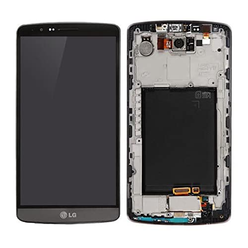 MicroSpareparts Mobile LG G3 D850 LCD Screen and Digitizer with Front Frame, MSPP71781 (Digitizer with Front Frame Assembly Gray) von MicroSpareparts Mobile