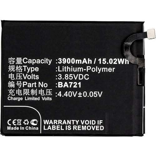 MicroSpareparts Mobile Meilan Li-Polymer Battery 3,85V 3900mAh / 15.02Wh, MOBX-BAT-MX721SL (3,85V 3900mAh / 15.02Wh BA721) von MicroSpareparts Mobile