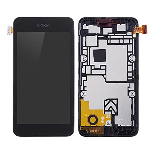 MicroSpareparts Mobile Nokia Lumia 530 LCD Screen and Digitizer with Front Frame, MSPP72169 (Digitizer with Front Frame Assembly Black) von MicroSpareparts Mobile