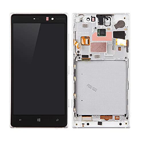 MicroSpareparts Mobile Nokia Lumia 830 LCD Screen and Digitizer with Front Frame, MSPP72062 (Digitizer with Front Frame Assembly Silver) von MicroSpareparts Mobile