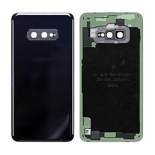 MicroSpareparts Mobile Samsung Galaxy S10 Series Back Cover with Adhesive - with Lo, MOBX-SAM-S10-03 (Cover with Adhesive - with Lo Black) von MicroSpareparts Mobile