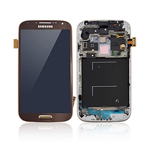 MicroSpareparts Mobile Samsung Galaxy S4 GT-i9500 LCD Screen and Digitizer with, MSPP70287 (Screen and Digitizer with Front Frame Assembly Brown Autumn) von MicroSpareparts Mobile