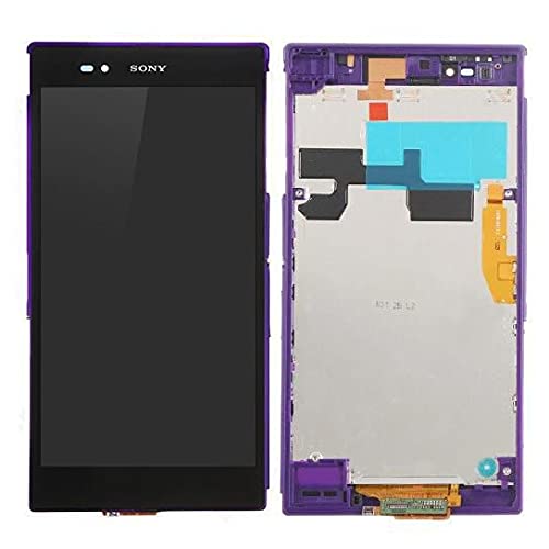 MicroSpareparts Mobile Sony Xperia Z Ultra XL39h LCD Screen and Digitizer with, MSPP70598 (Screen and Digitizer with Front Frame Assembly Purple) von MicroSpareparts Mobile