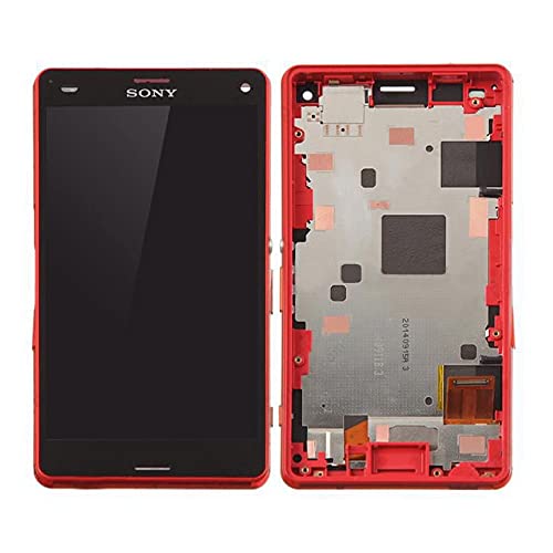 MicroSpareparts Mobile Sony Xperia Z3 Compact LCD Screen and Digitizer with, MSPP72278 (Screen and Digitizer with Front Frame Assembly Orange) von MicroSpareparts Mobile