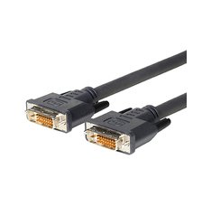 Microconnect 1 m DVI-D M/M Kabel DVI (DVI, DVI-D, männlich, männlich, Gold, Schwarz) von Microconnect