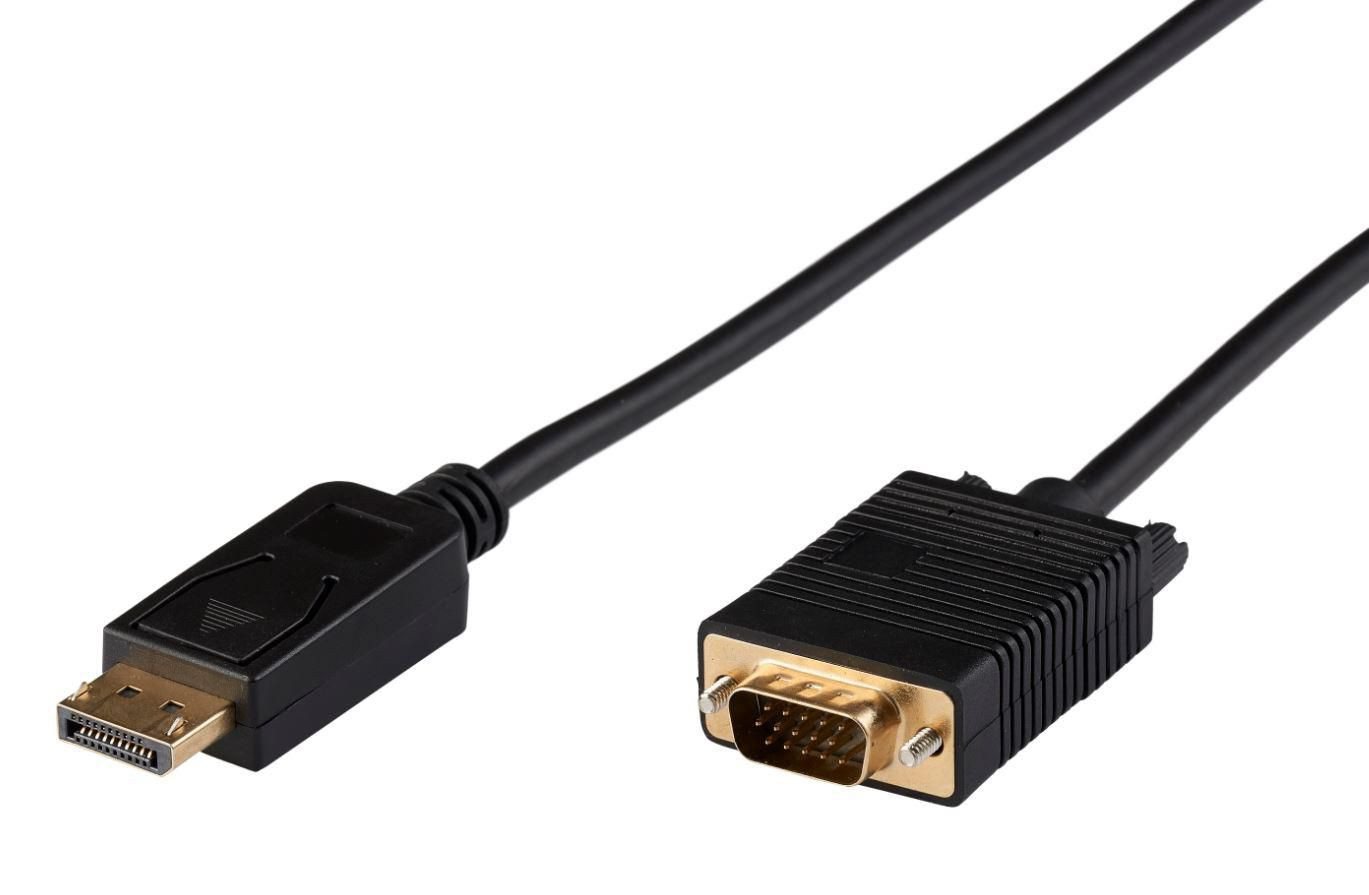 Microconnect MICROCONNECT DP-VGA-MM-100 1m DisplayPort VGA (D-Sub) Schwarz Video... Computer-Kabel von Microconnect