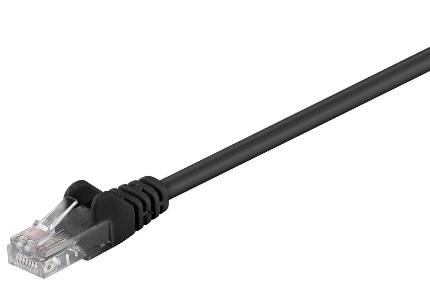Microconnect MICROCONNECT UTP CAT5E 1M BLACK PVC Netzwerkkabel von Microconnect