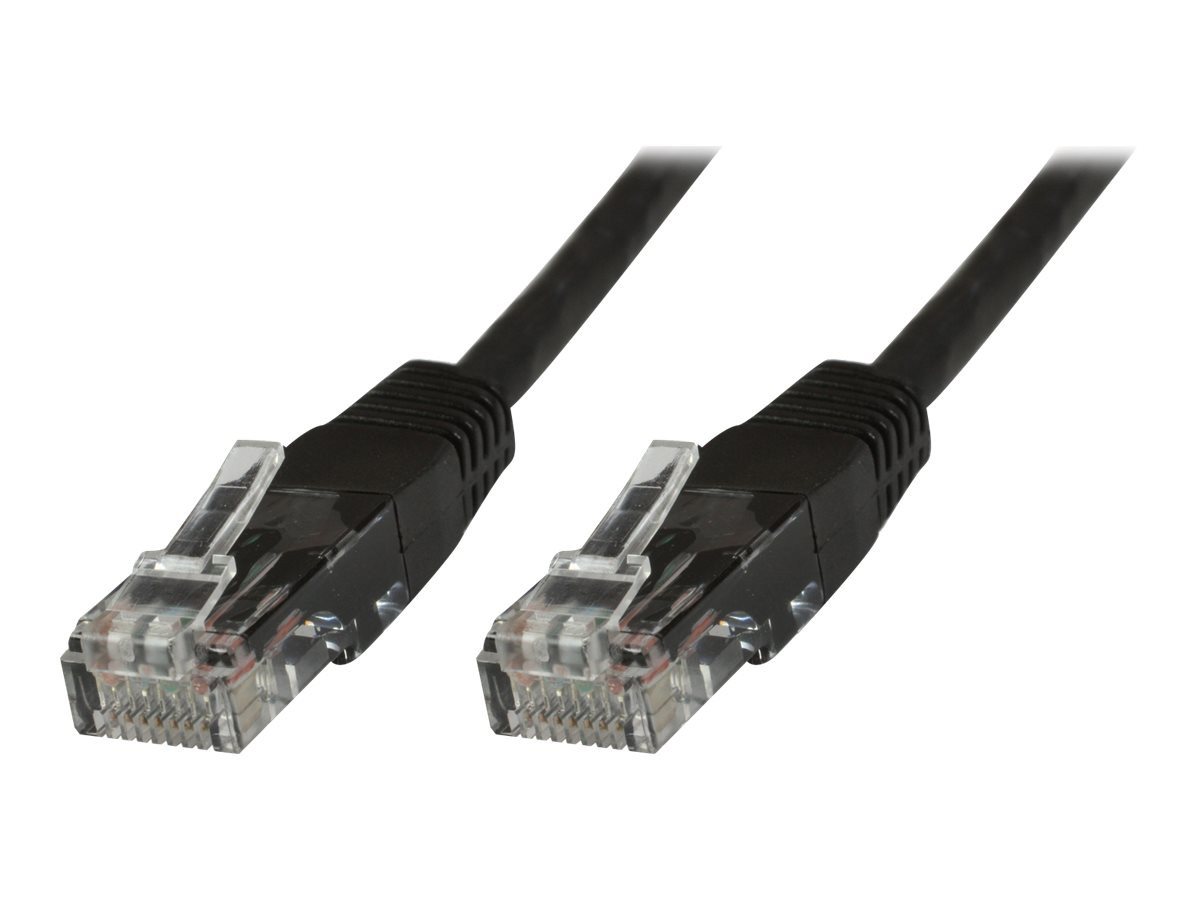 Microconnect U/UTP CAT5e 0.5m Black 10 Pack Netzwerkkabel von Microconnect
