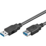 Microconnect usb3.0aaf5b – USB Kabel (USB 3.0, A, USB A, 5000 Mbit/s, 5 m, USB) schwarz von Microconnect