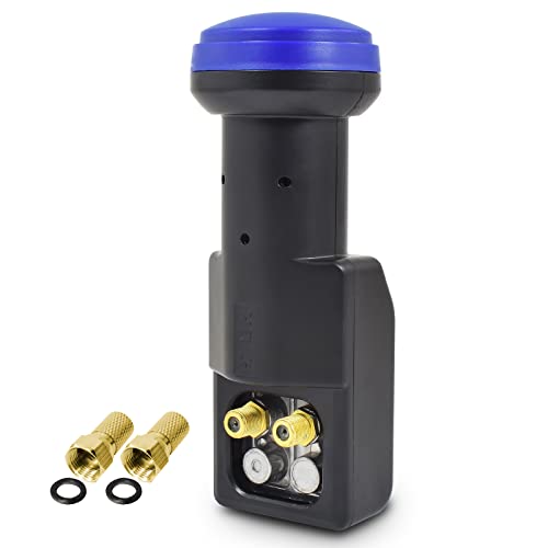 Comag Twin LNB 0,1 dB digital ► 2 Teilnehmer | TV | Receiver Direkt Anschluss Universal Full HD HDTV TV 3D 4K Sat UHD Blue Line + Kontakte Vergoldet + Wetterschutz Comag Twin LNB 0,1 dB digital ► 2 Teilnehmer | TV | Receiver Direkt Anschluss Universal Full HD HDTV TV 3D 4K Sat UHD Blue Line + Kontakte Vergoldet + Wetterschutz von Microelectronic NH GmbH