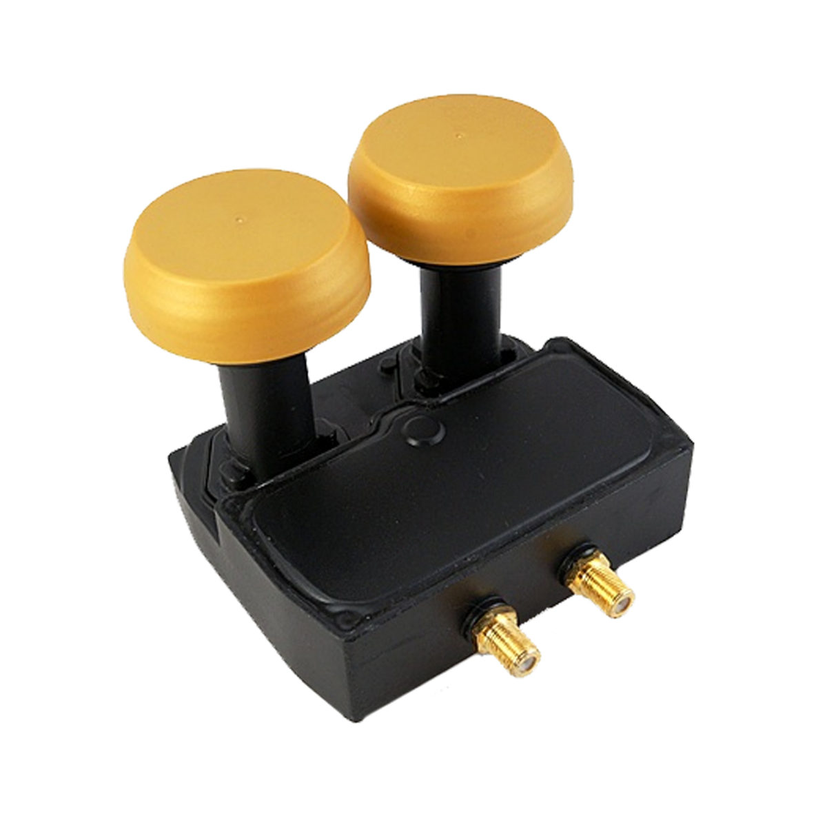 Micro New Gold Edition Monoblock Twin LNB (0.1dB UHD 4K 13°E & 19.2°E für 2 Teilnehmer) von Microelectronic