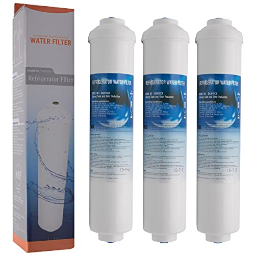 Microfilter Wasserfilter für Samsung, LG, (Side by Side) Kühlschrank Filter extern, 3er Pack von Microfilter