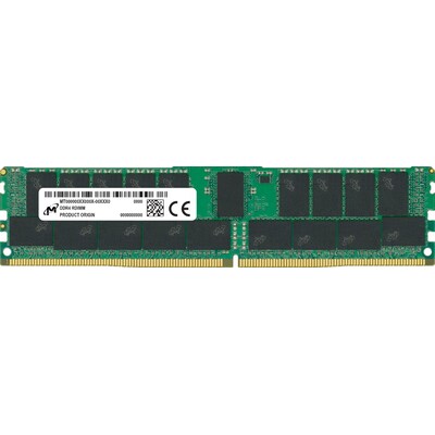 16GB (1x16GB) MICRON RDIMM DDR4-3200, CL22-22-22, reg ECC, single ranked von Crucial