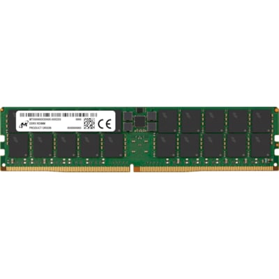 64GB (1x64GB) MICRON RDIMM DDR5-4800, CL40-39-39, reg ECC, dual rank x4 von Micron Technology