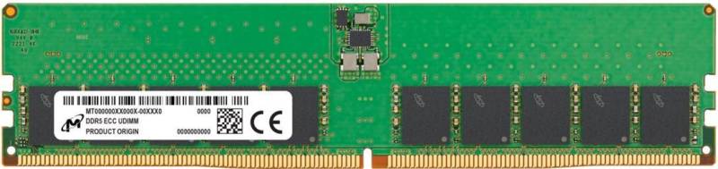 Micron - DDR5 - Modul - 32 GB - DIMM 288-PIN - 5600 MHz / PC5-44800 - CL46 - 1.1 V - ungepuffert - ECC (MTC20C2085S1EC56BR) von Micron Technology