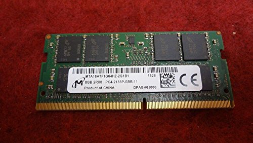 8 GB DDR4 2133 MHz, PC4–17000 260-pin Non-ECC unbuffered Dual Rank 1,2 V SODIMM Notebook-Speicher mta16atf1g64hz-2g1 a2 von Micron