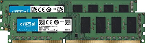 Crucial RAM CT2K51264BD160B 8GB (2x4GB) DDR3 1600 MHz CL11 Desktop-Speicher-Kit von Micron
