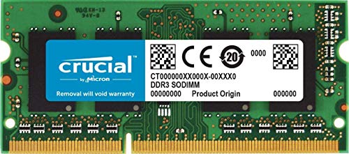 Crucial RAM CT51264BF160BJ 4GB DDR3 1600 MHz CL11 Laptop-Speicher von Micron