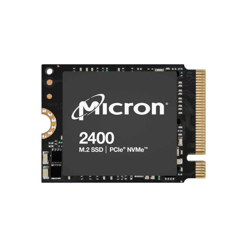 Micron 2400 SSD 512GB M.2 2230 PCIe Gen4 NVMe Internes Solid-State-Module von Micron