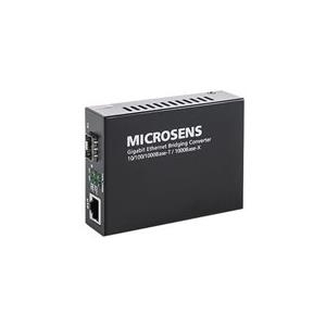 Microsens MS400249 Gigabit SFP Ethernet Medienkonverter mit Bridging-Funktion Gigabit Ethernet Desktop Medienkonverter mit Bridging-Funktion (MS400249) von Microsense