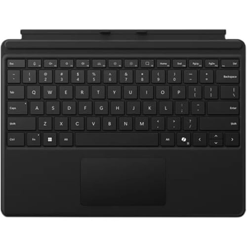 Microsoft Surface Pro Tastatur ohne Stiftspeicher für Surface Pro Copilot+ (11. Edition), Pro 10, 9, 8 und X, Alcantara-Material, Schwarz von Microsoft Corporation