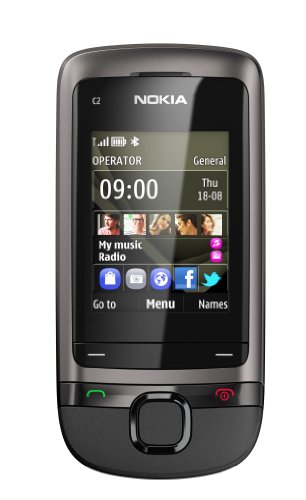 C 2-05 Nokia Handy, Dunkelgrau (UK-Import) von Microsoft