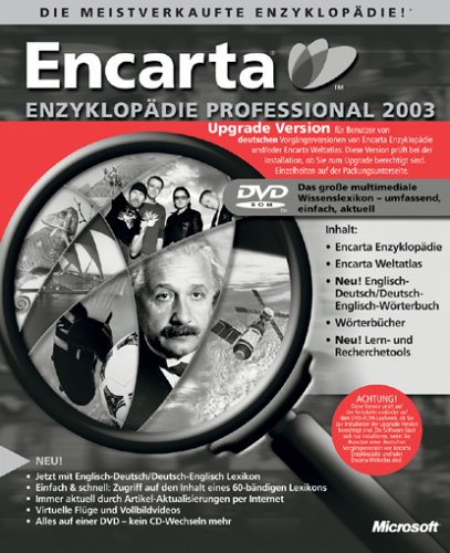 Encarta Enzyklopädie Professional 2003 Upgrade DVD von Microsoft