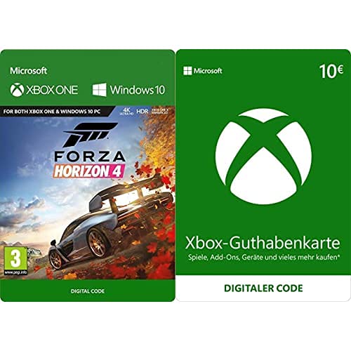 Forza Horizon 4 - Standard Edition [Xbox / Win 10 PC - Download Code] + Xbox Live - 10 EUR Guthaben [Xbox Live Online Code] von Microsoft