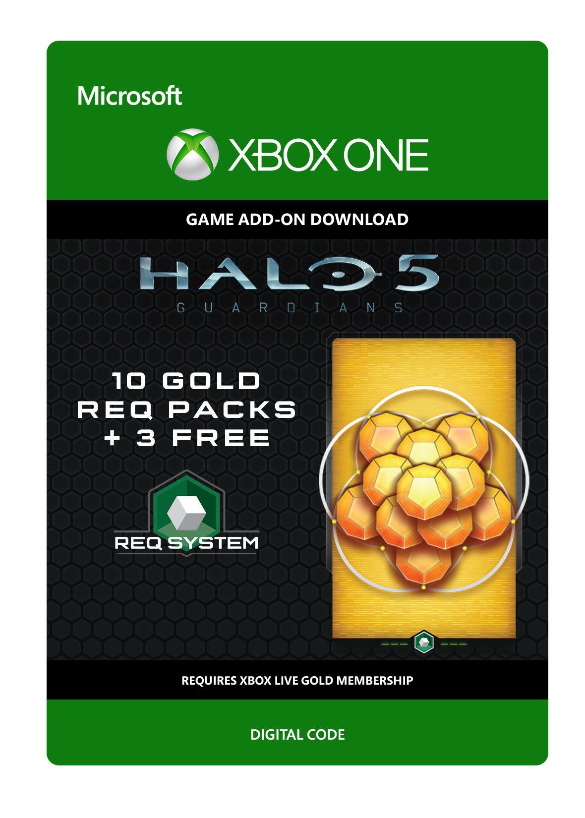 Halo 5: Guardians: 10 Gold REQ Packs + 3 Free von Microsoft