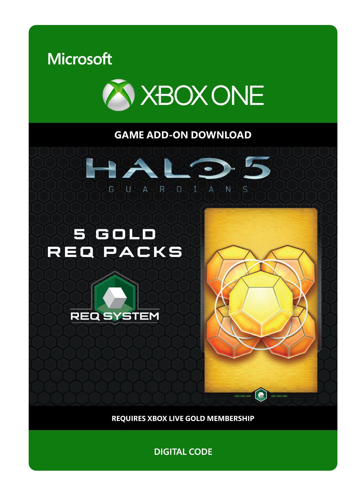 Halo 5: Guardians: 5 Gold REQ Packs Halo 5: Guardians: 5 Gold REQ Packs von Microsoft