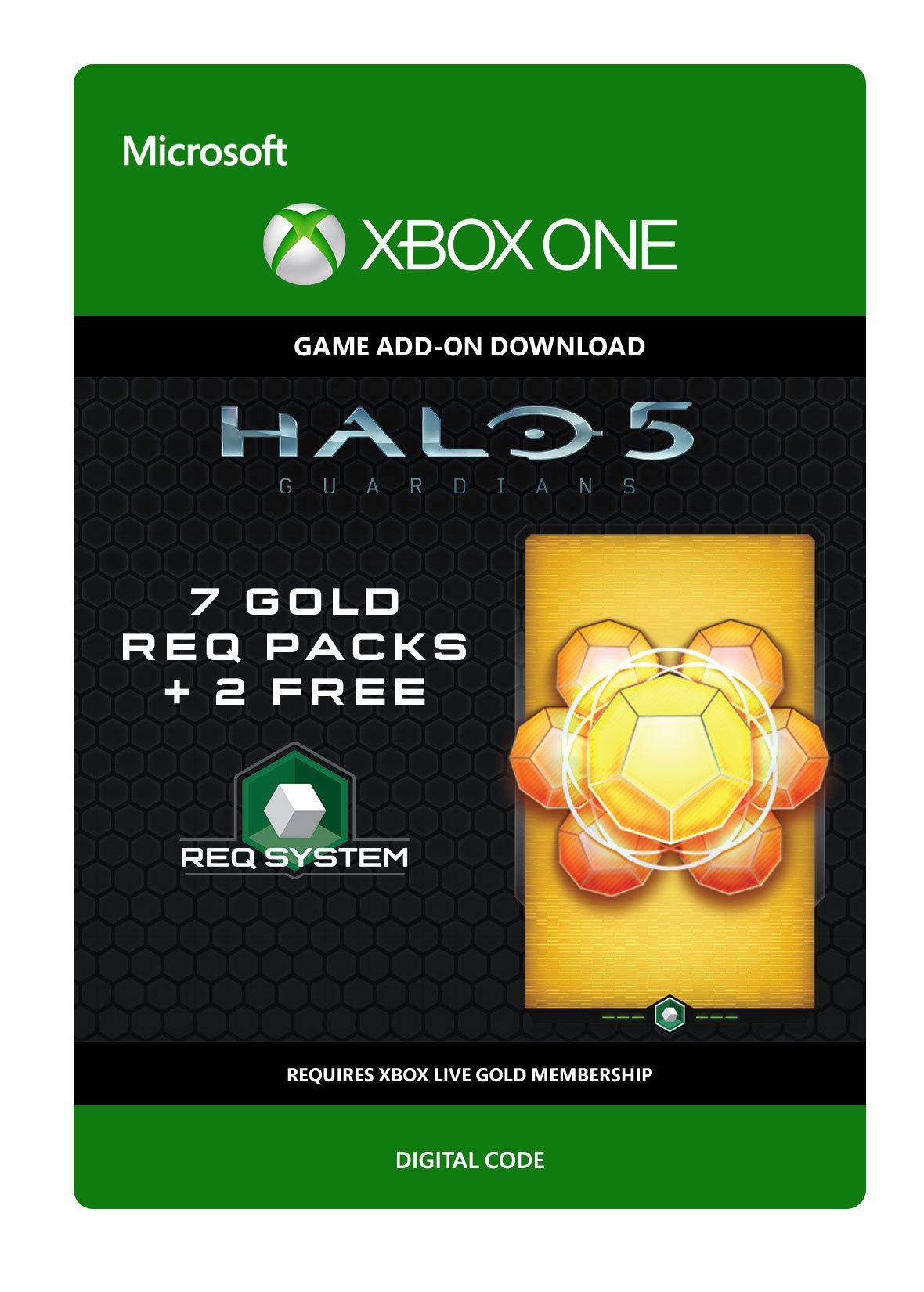 Halo 5: Guardians: 7 Gold REQ Packs + 2 Free von Microsoft