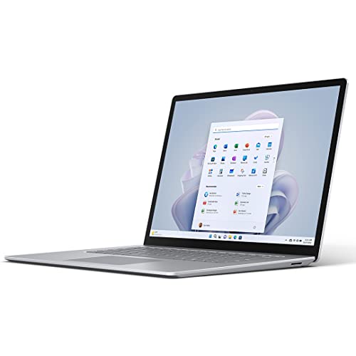 MICROSOFT SURFACE Laptop 5 - Ordinateur Portable (Windows 11, écran Tactile 15'', Processeur Intel Core i7, 8 Go RAM, 256 Go SSD, Clavier Français AZERTY) - Platine, Finition métal von Microsoft