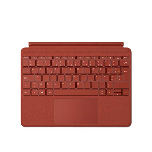 MICROSOFT Surface Go Signature Type Cover Keyboard - French AZERTY Keyboard - Red Poppy (Alcantara) - Only Compatible with Surface Go, Surface Go 2 and Surface Go 3 von Microsoft