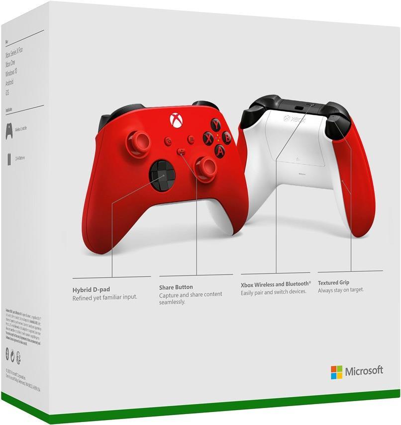 MICROSOFT XBOX Wireless Controller pulse red Projekt Retail (P) (QAU-00012) von Microsoft
