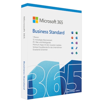 Microsoft 365 Business Standard | Box & Produktschlüssel von Microsoft