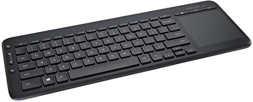 Microsoft All-in-One Media Keyboard (Tastatur met Trackpad, deutsches QWERTZ Tastaturlayout, black, kabels) von Microsoft