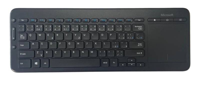 Microsoft All-in-One Media Tastatur mit Touchpad QWERTZ/QWERTY (N9Z-00020) Tastatur von Microsoft