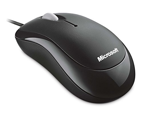 Microsoft Basic Optical Mouse (Maus, schwarz, kabelgebunden, für Rechts- und Linkshänder geeignet) von Microsoft
