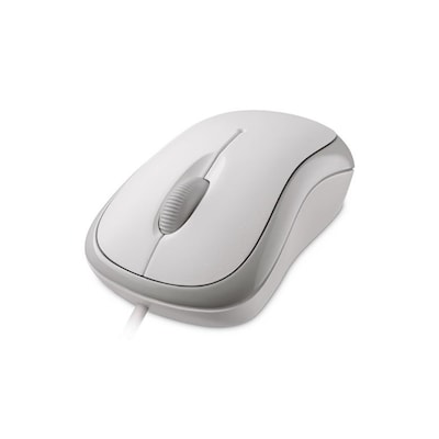 Microsoft Basic Optical Mouse USB weiß P58-00058 von Microsoft