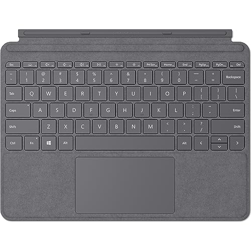 Microsoft Go Type Cover Platin QWERTZ Englisch Platin, KCT-00105 von Microsoft