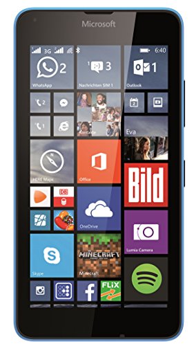 Microsoft Lumia 640 Dual-SIM Smartphone (5 Zoll (12,7 cm) Touch-Display, 8 GB Speicher, Windows 10) blau von Microsoft