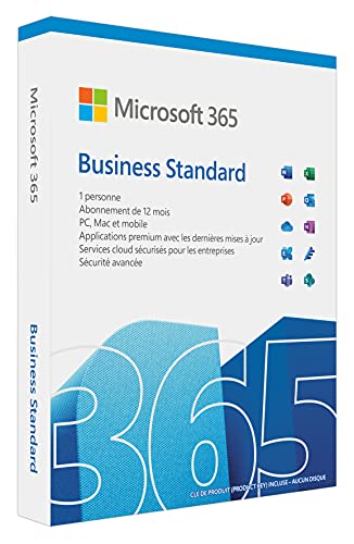 Microsoft M365 Bus Standard Einzelhandel Französisch Europa Subscr 1 Jahre Medialless P8 von Microsoft