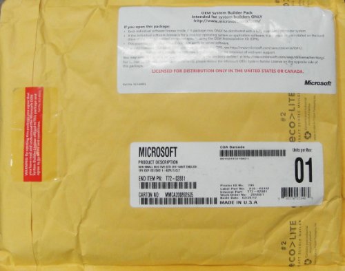 Microsoft MS 1x Windows Small Business Server 2011 Standard 64bit 1-4CPU +5CAL DVD (EN) von Microsoft