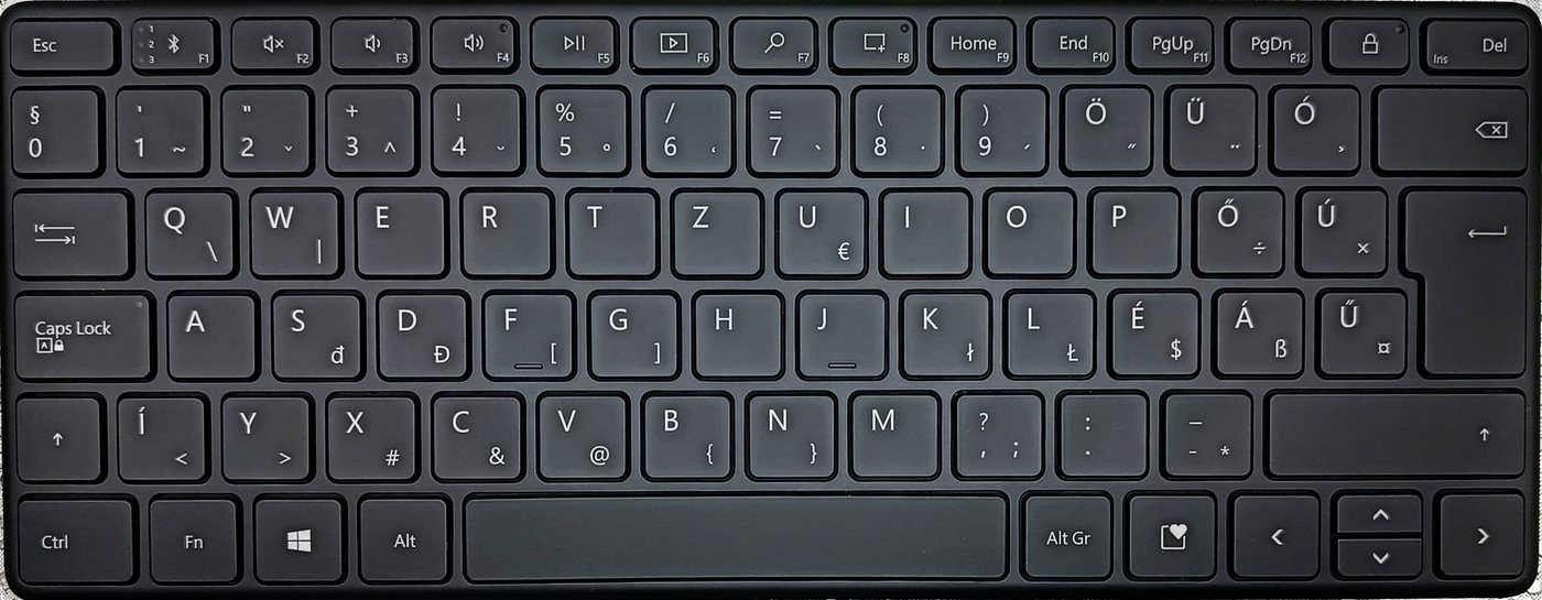 Microsoft MS Designer Compact Keyboard 21Y-00025 Ultra-Slim-Bluetooth-Tastatur Ultra-Slim-Bluetooth-Tastatur von Microsoft